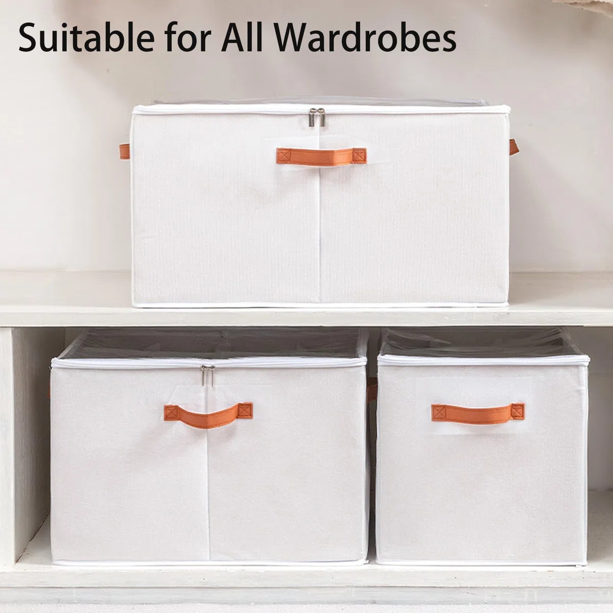 Paquete de 2 cajas de almacenamiento plegables transparentes para zapatos con fundas y asas resistentes, organizadores que ahorran espacio para tenis y tacones, solución perfecta para el armario