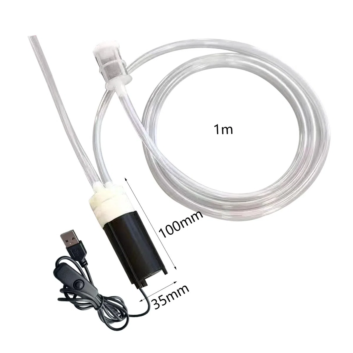 perfk Bomba de sifón para elaboración de Cerveza, Bomba eléctrica USB para vinos, Suministros para elaboración de vinos, Manguera de Tubo de Bomba de sifón,