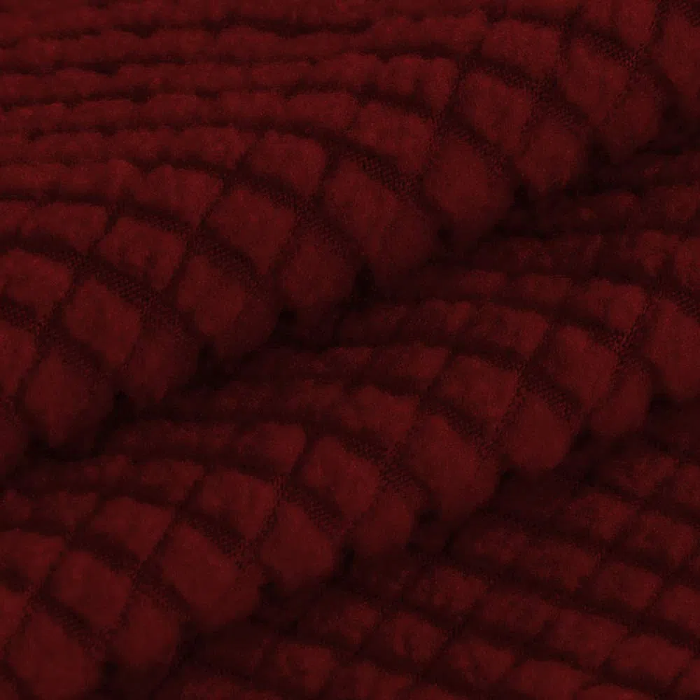 Funda de puf Rectangular Funda de reposapiés Funda de Taburete Funda de puf Funda de reposapiés Rectangular(Vino Rosso,Quadrati)