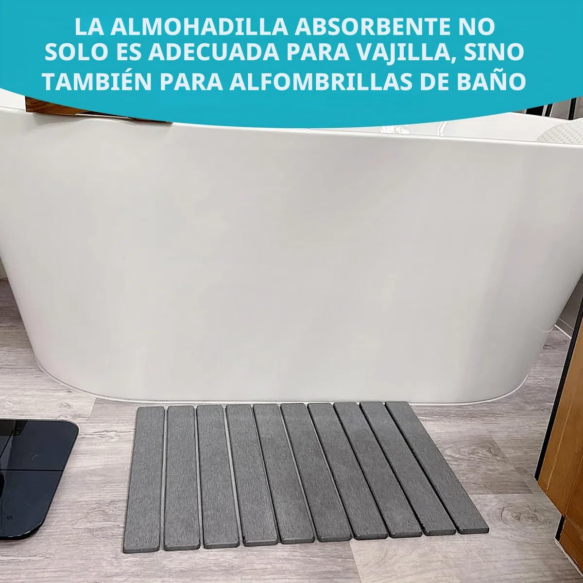 Alfombrilla escurreplatos de 60 x 40 cm, de guijarros, plegable, para escurreplatos, de secado rápido, para cocina, Quick Dry Stone Mat Kitchen (gris oscuro, 1)