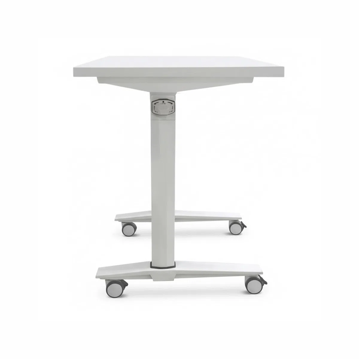 Spacio FlexiMove Mesa Plegable y Volteable de Oficina con Ruedas Escritorio abatible Profesional (Blanco, 140x60cm)