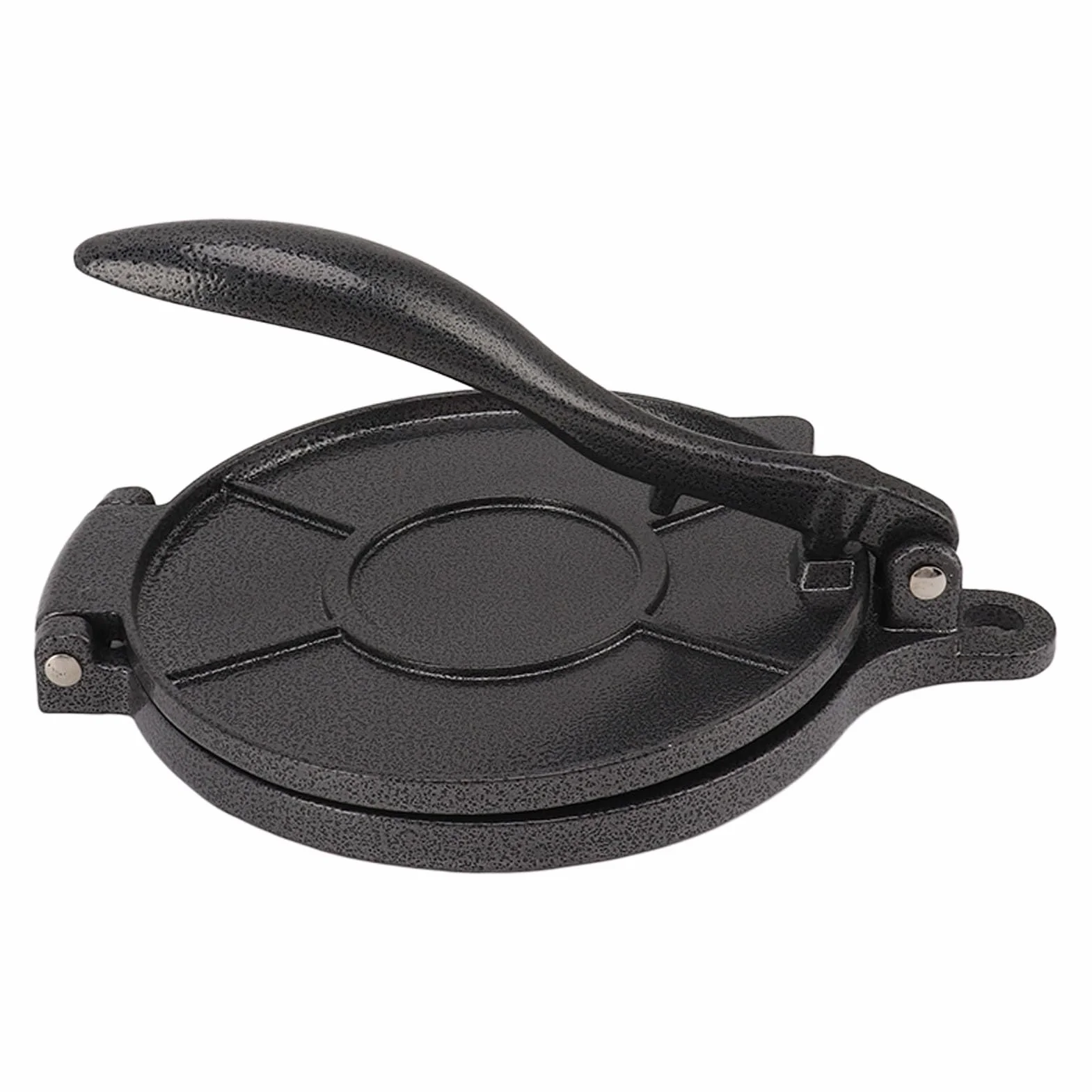 Prensa de Tortillas, Herramienta de Prensado Manual de Aleación de Aluminio para Hacer Tortillas, para Hacer Pasteles de Pizza, Ahorro de Tiempo (16cm negro)