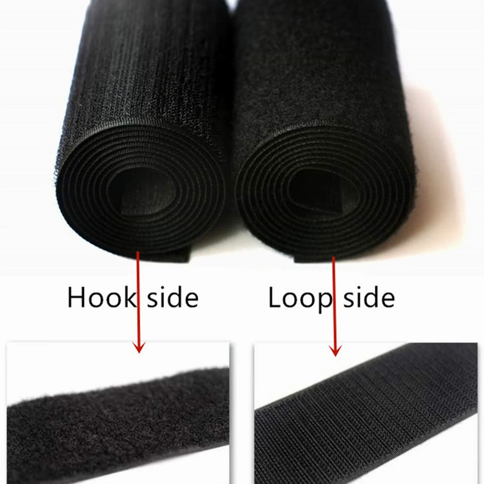 Cinta gancho y anillo de coser 10 cm, no adhesivo Hook y Loop tira,100 mm cinta de tela de hook and loop para coser no adhesiva para zapatos de ropa