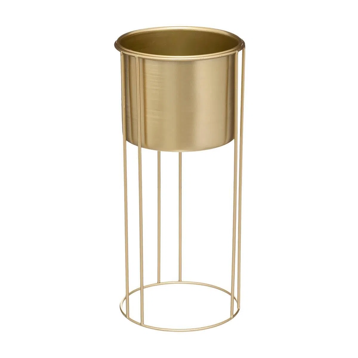 Atmosphera - Juego de 2 macetas Artifice Oro - Metal H58 cm