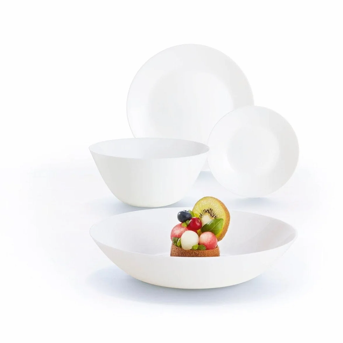 Arcopal LUMINARC ZELIE - Vajilla Opal 19 Piezas - 6 Personas