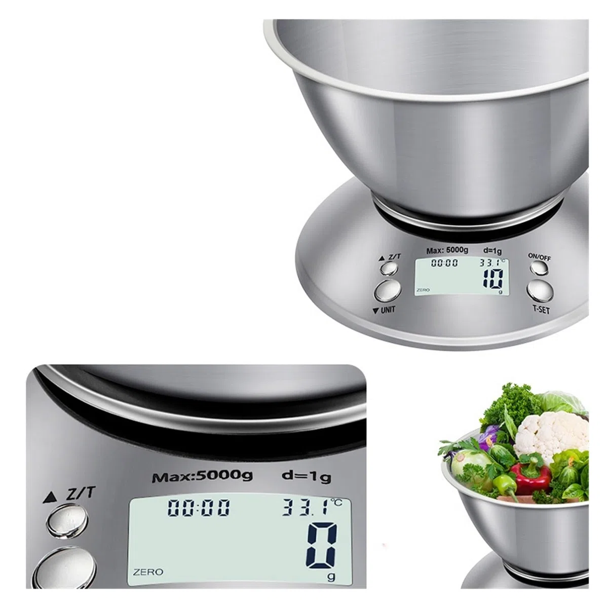 Báscula digital, Báscula de cocina digital profesional acero inoxidable for alimentos