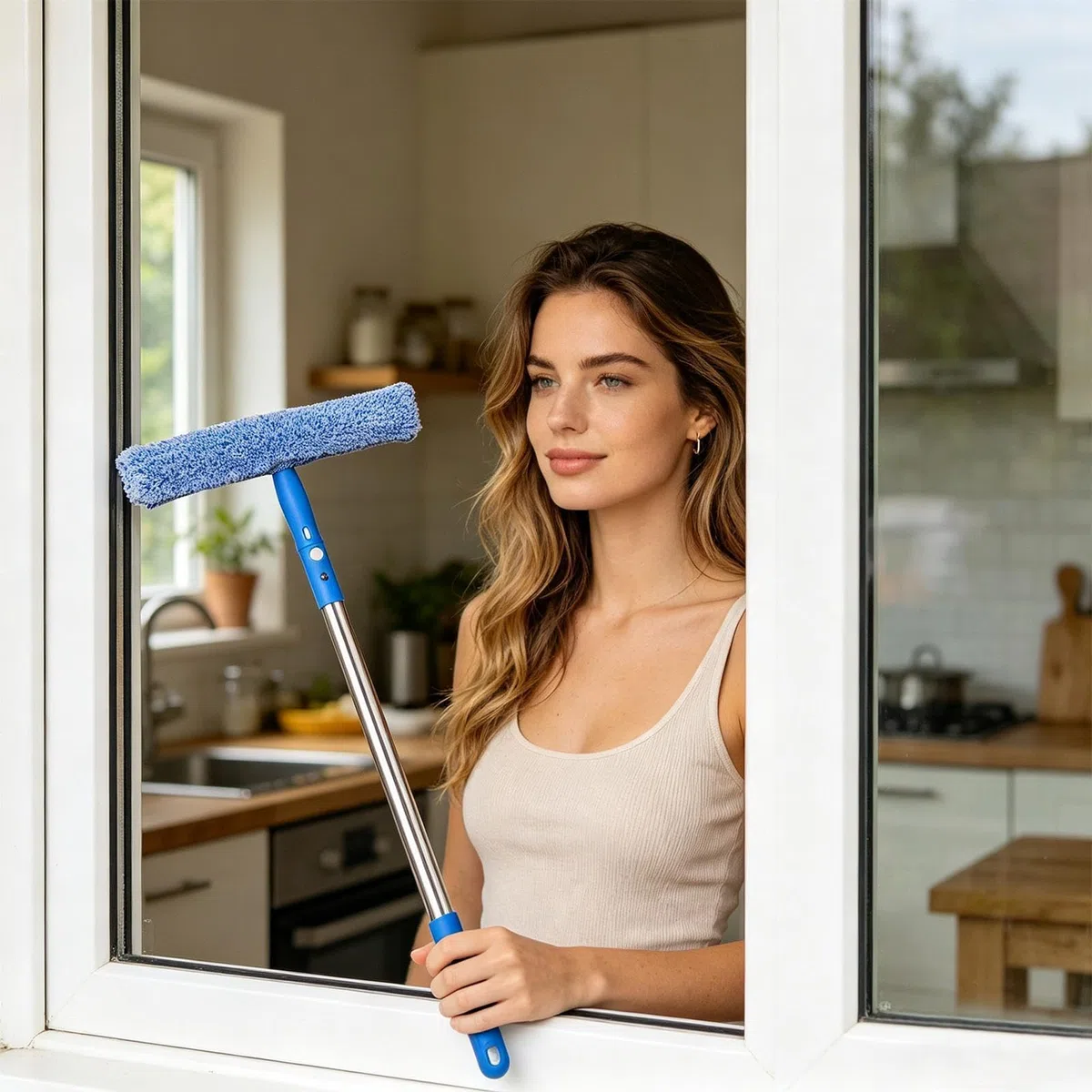 Herramientas De Limpieza De Ventanas Equipo Multifuncional Y Ajustable | Herramientas Limpiacristales Para Los Hogares Para Puertas De Patio, Parabrisas De Automóviles, Azulejos Y Vidrios, Profesi