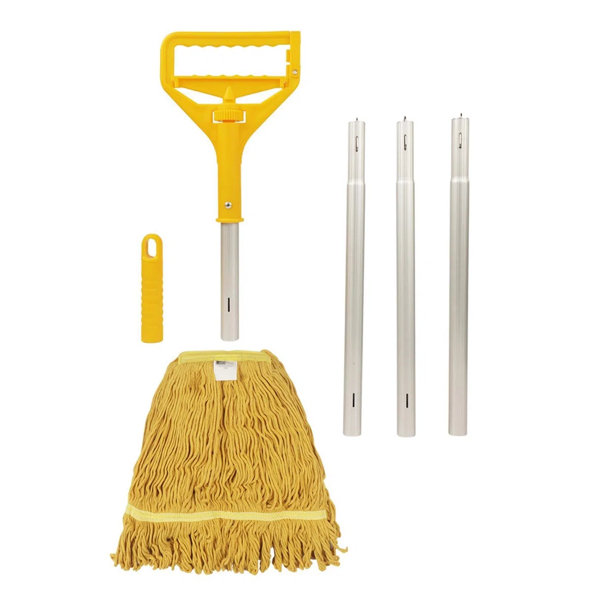 Fregona de Tiras Mango de Aluminio Desmontable Limpiador Reutilizable | Mopas Para Limpieza De Suelos Para Suelos De Madera, Limpieza De Polvo, Hogar, Baño, Cocina, Salón, Dormitorio,