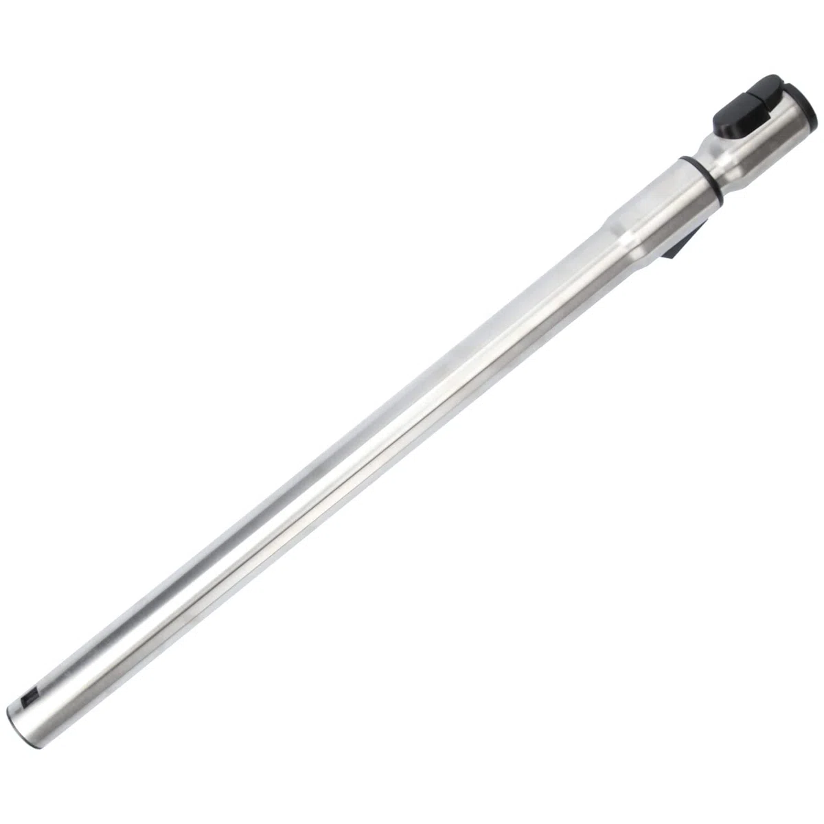 McFilter Tubo telescópico adecuado para todas las aspiradoras Miele (por ejemplo, S2, S4, S5, S6, S8, C1, C2, C3), de acero inoxidable, con función de clic