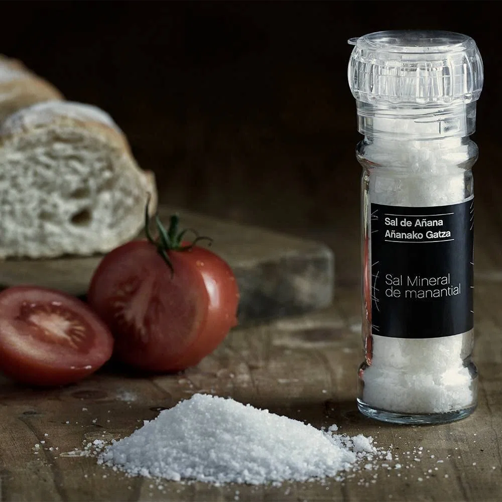 Molinillo de Sal Mineral de Manantial 75 gr Sal de Añana