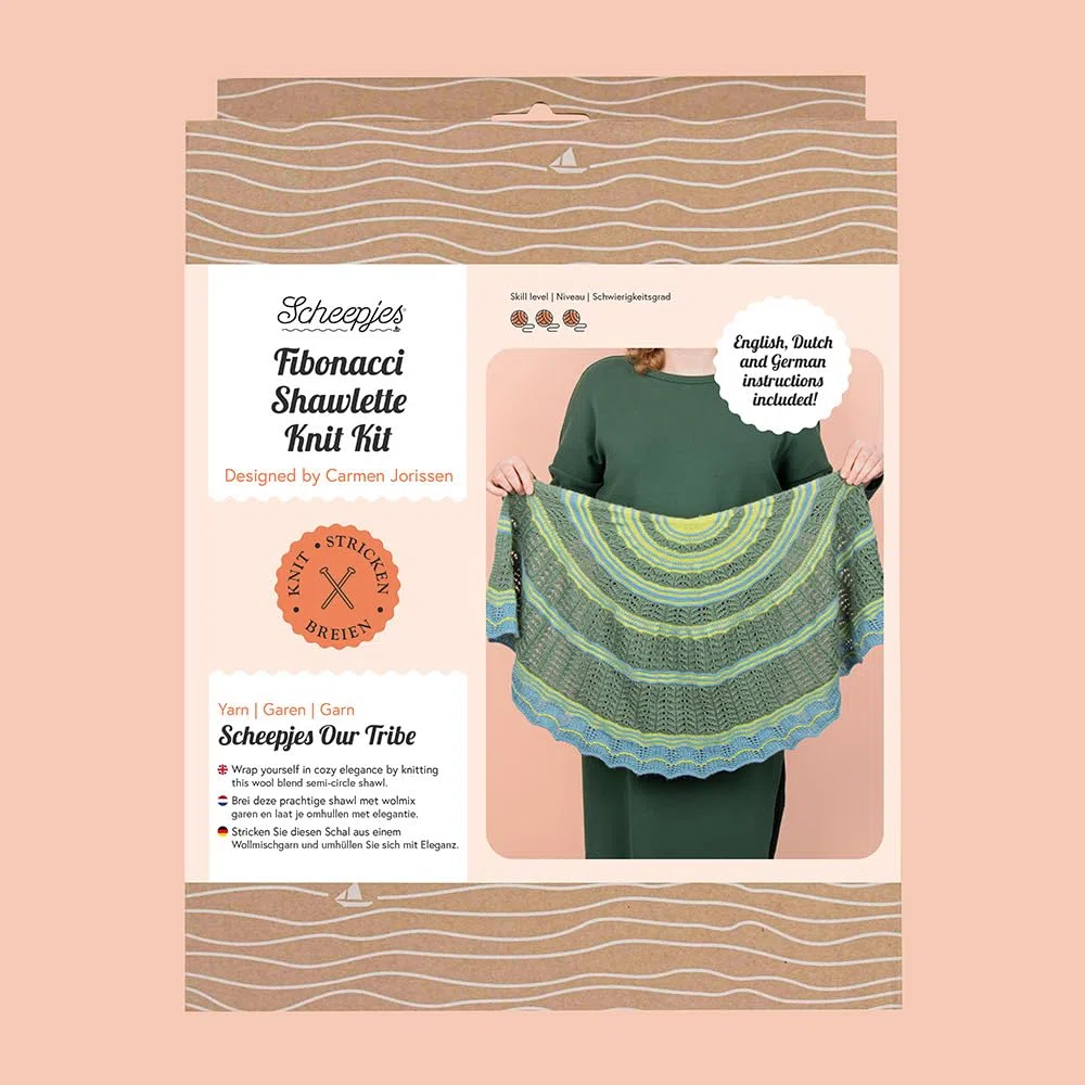 Scheepjes - Scheepjes Kit de Tejer Chal Fibonacci - 1 Juego