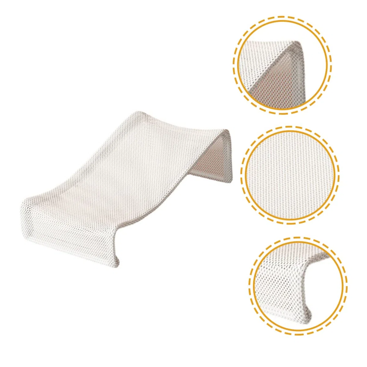 UPKOCH Almohadilla y Asiento de Bañera para Ñiño, Soporte Ergonómico Antideslizante, Material y Transpirable, Color Azul Claro, Adecuado para Baño Seguro y Cómodo, Recién Nacidos