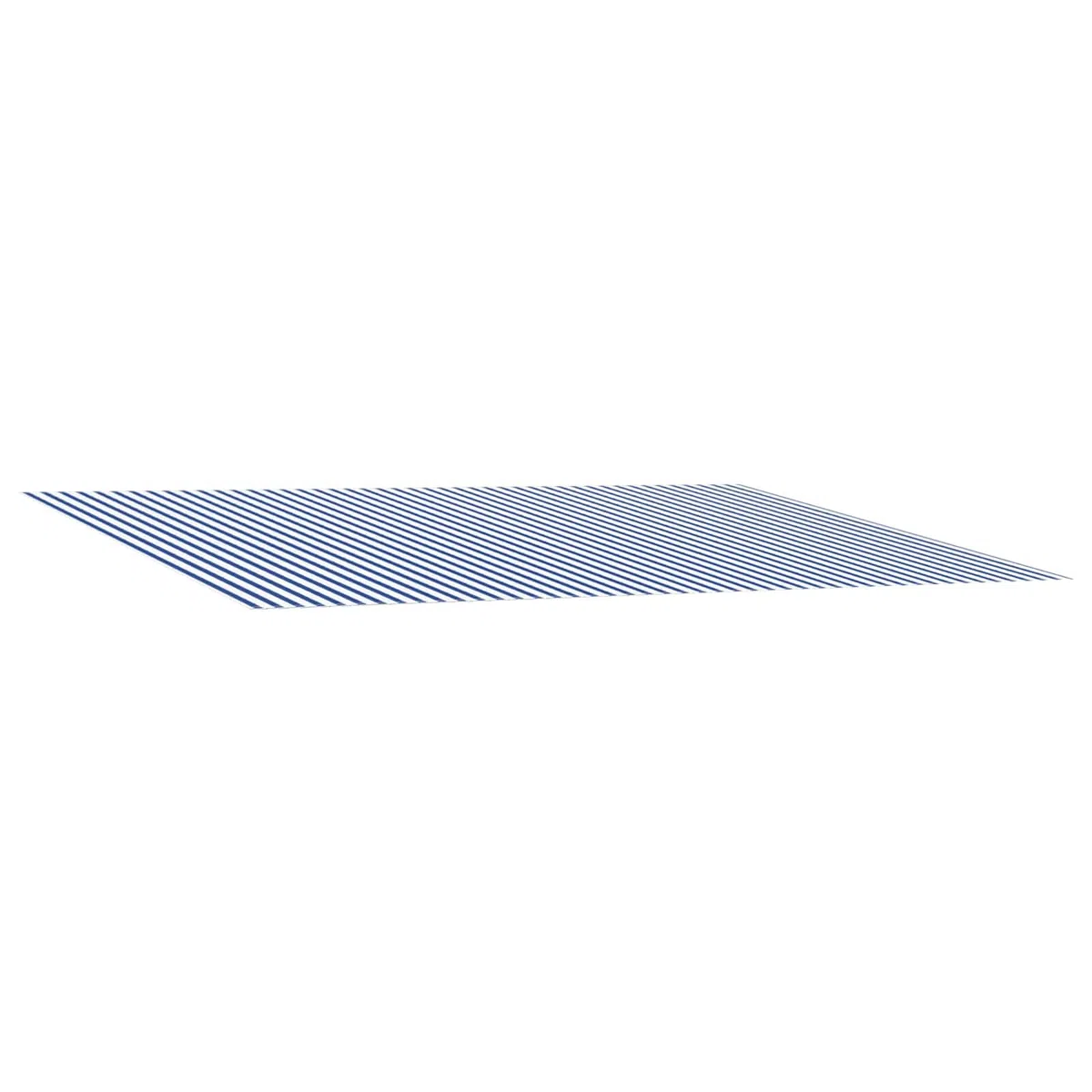 Lona de repuesto toldo azul y blanco, 600 x 350 cm | Poliéster con revestimiento Pu, impermeable, fácil de limpiar, uso al aire libre
