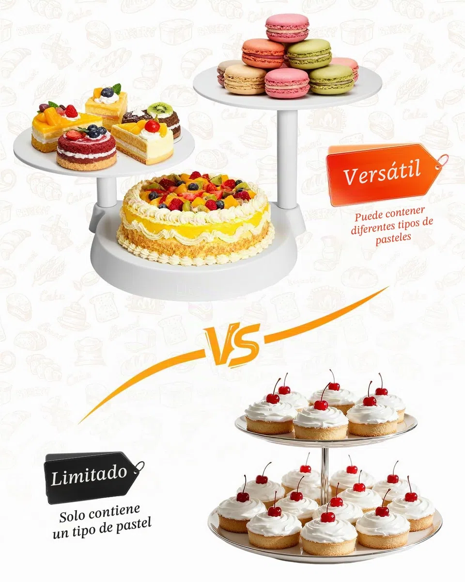 Uten Bandejas para Tartas Soporte de Torta Decoración de Pasteles Expositor para Hornear Herramientas 11 Inch