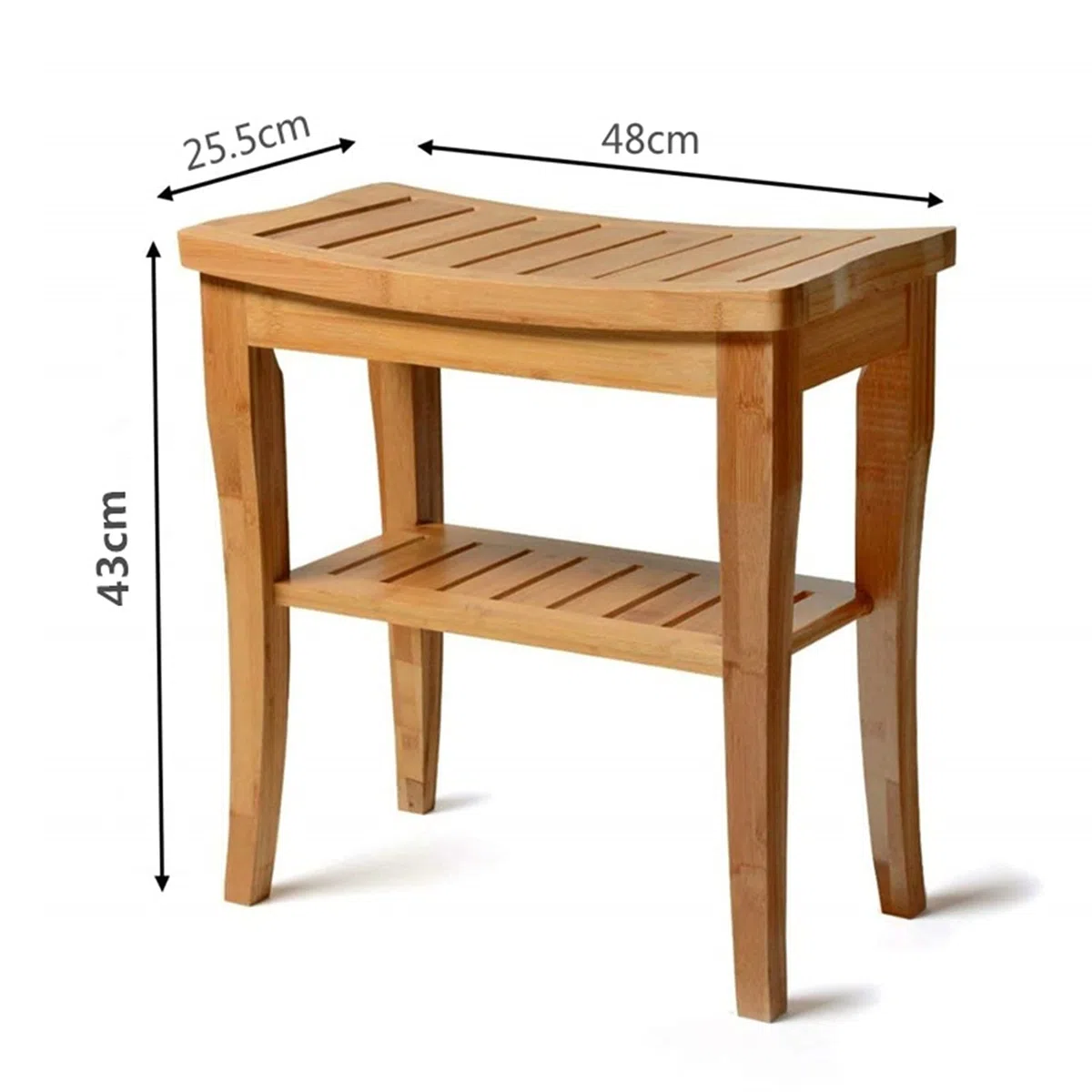 Banco de ducha de esquina de bambú, taburete de paso, taburete de baño con estante de toalla de almacenamiento, taburete de baño impermeable, asiento organizador de almacenamiento de baño de spa