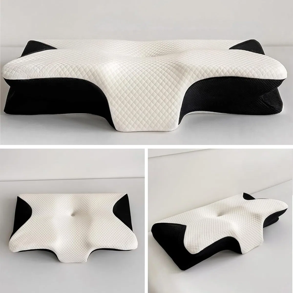 Orthosleep - Almohada ortopédica cervical serenium para aliviar las molestias en el cuello, Serenium cojín ergonómico con funda extraíble para una fácil limpieza