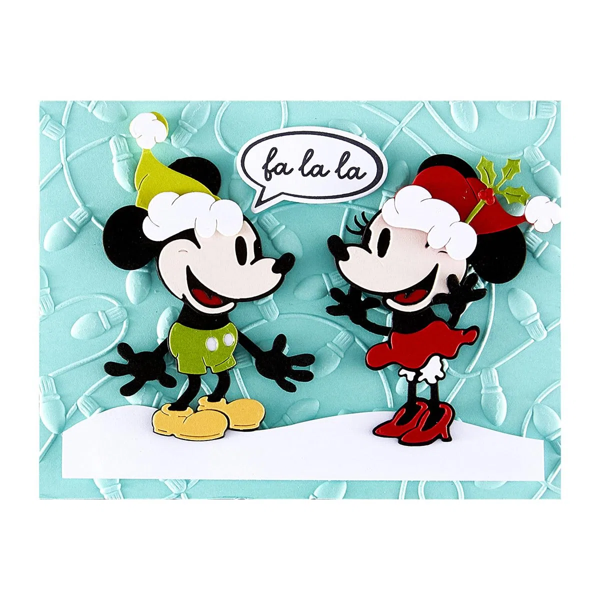 Adornos navideños clásicos de ratón, troqueles grabados de The Say Cheese Classic Mouse Christmas Collection