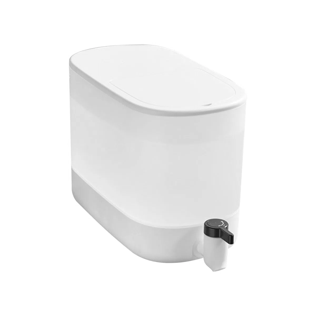Agua para Nevera, contenedor Bebidas Gran Capacidad 4 l con Grifo, Tetera Frutas sellada para Jugo Helado, Jarra Agua para refrigerador, Tetera Frutas con Grifo, Jugo, Gray