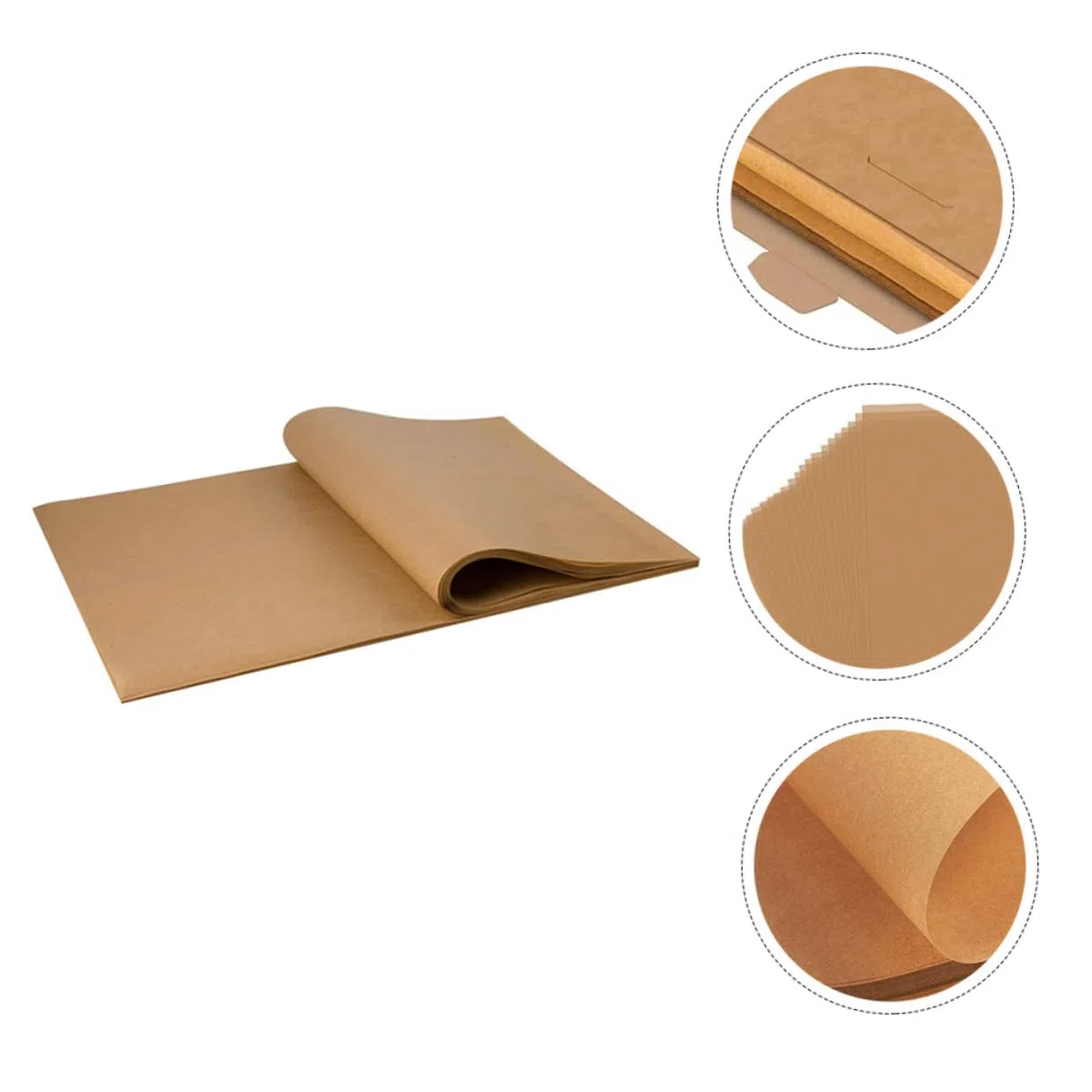 TOYANDONA 200 piezas Papel de Horno Antiadherente Precortadas sin Blanquear Resistente al Aceite para Hornear y Cocinar sin Químicos ni Olores