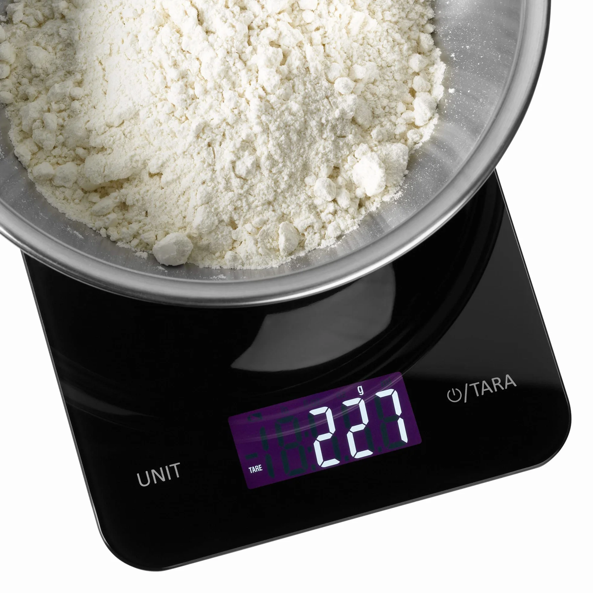 WMF - Báscula de Cocina Digital, Alta Precisión A Gramos, 5 kg de Peso Máximo, Pantalla LCD, Negro