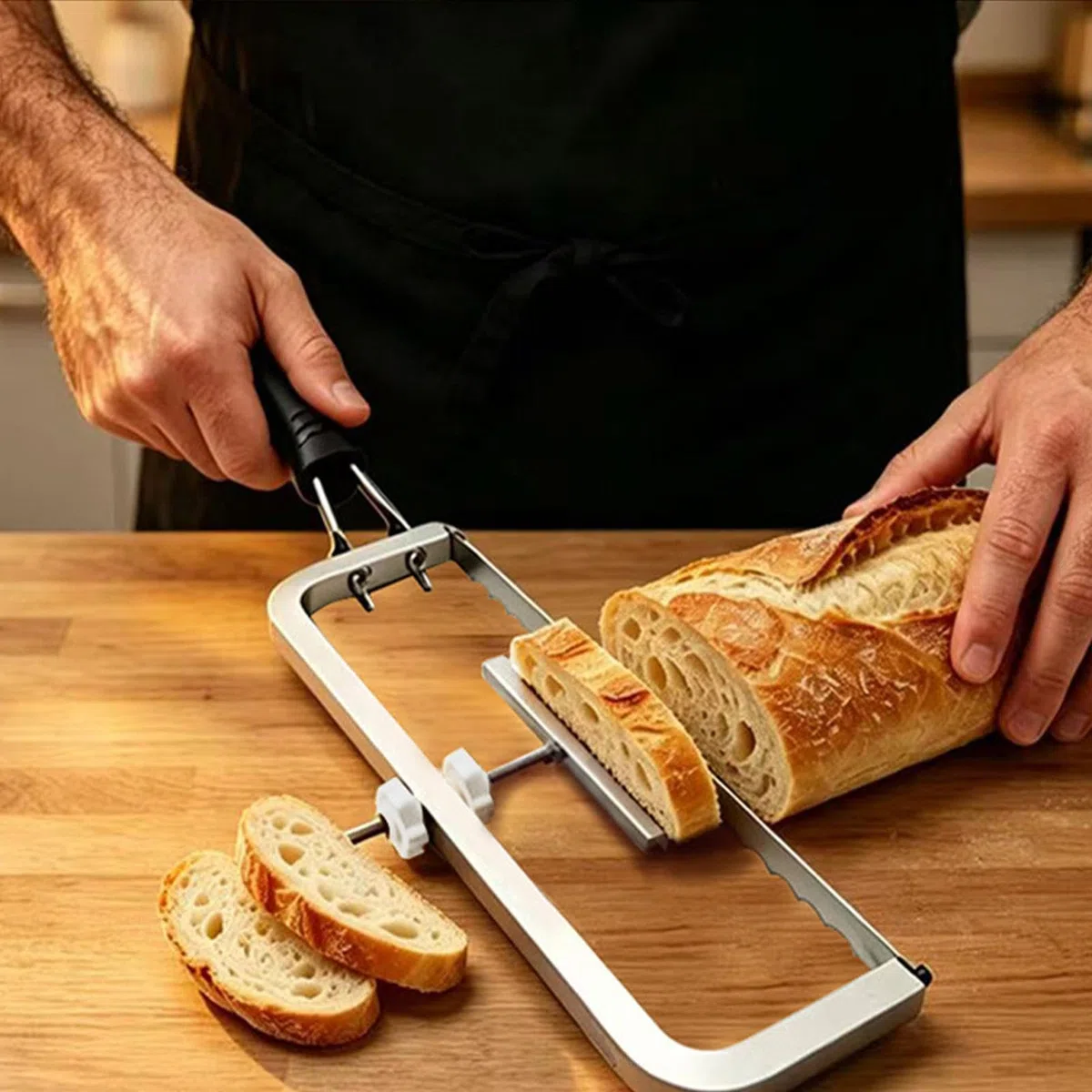 Rebanador De Pan Para Sándwich De Dentada Para Pan | Rebanador de bagels dentado Para Hogazas Pasteles Sándwiches Masas Bagels Tostadas Hogar Cocina Repostería Restaurante