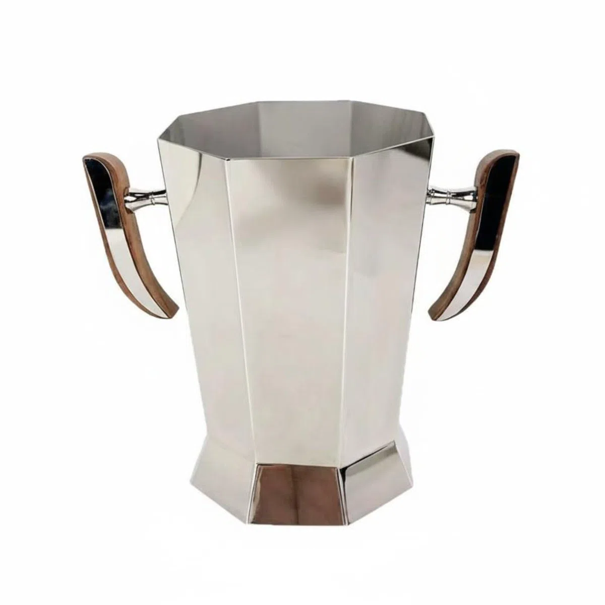 Cubo de Champán Cubitera Recipiente Balde de Hielo de Acero Inoxidable con Superficie Espejada Elegantes Mantiene una Botella Fría y Lista Adecuado para Celebraciones Mostradores y Vitrinas