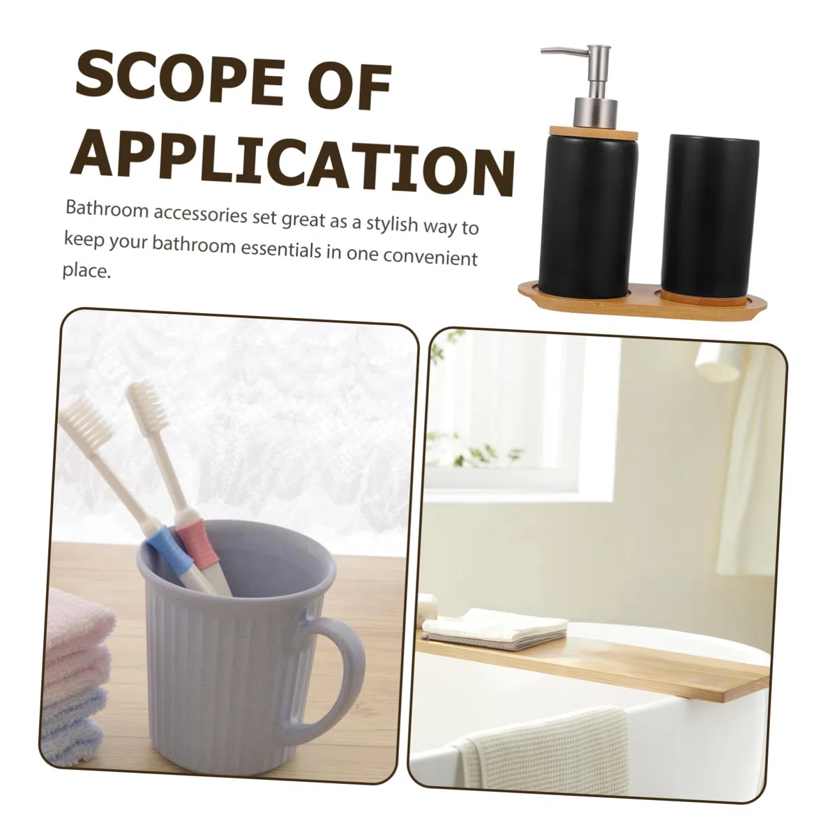 Hemobllo Taza de Lavado de Cerámica Soporte para Cepillo de Dientes Recipiente para Loción Accesorios para Baño de Baño Vaso para Enjuague Bucal