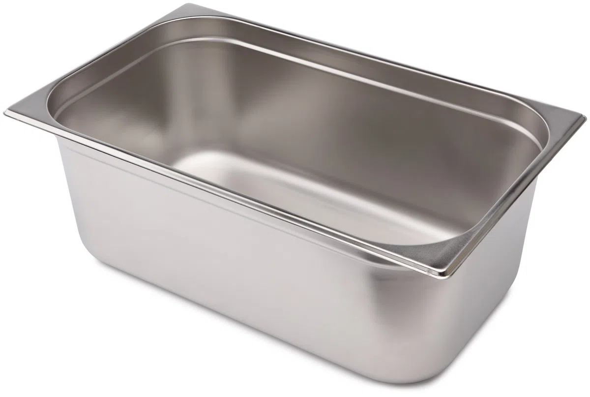 LACOR 66120Z - Cubeta Gn 1/1 530x325x200 Acero Inoxidable - Uso Profesional | En acero inoxidable, conserva y transporta alimentos; ideal para cocina profesional y uso diario en casa, versátil y duradero