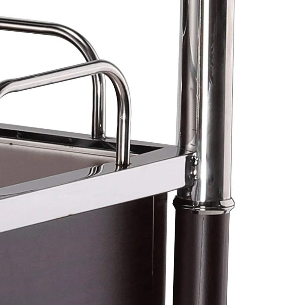 Carrito de almacenamiento de vino para cocina, carrito de servir bebidas, carrito de vino y té para restaurantes, hogar y eventos, elegante organizador de bebidas para vino y bebidas