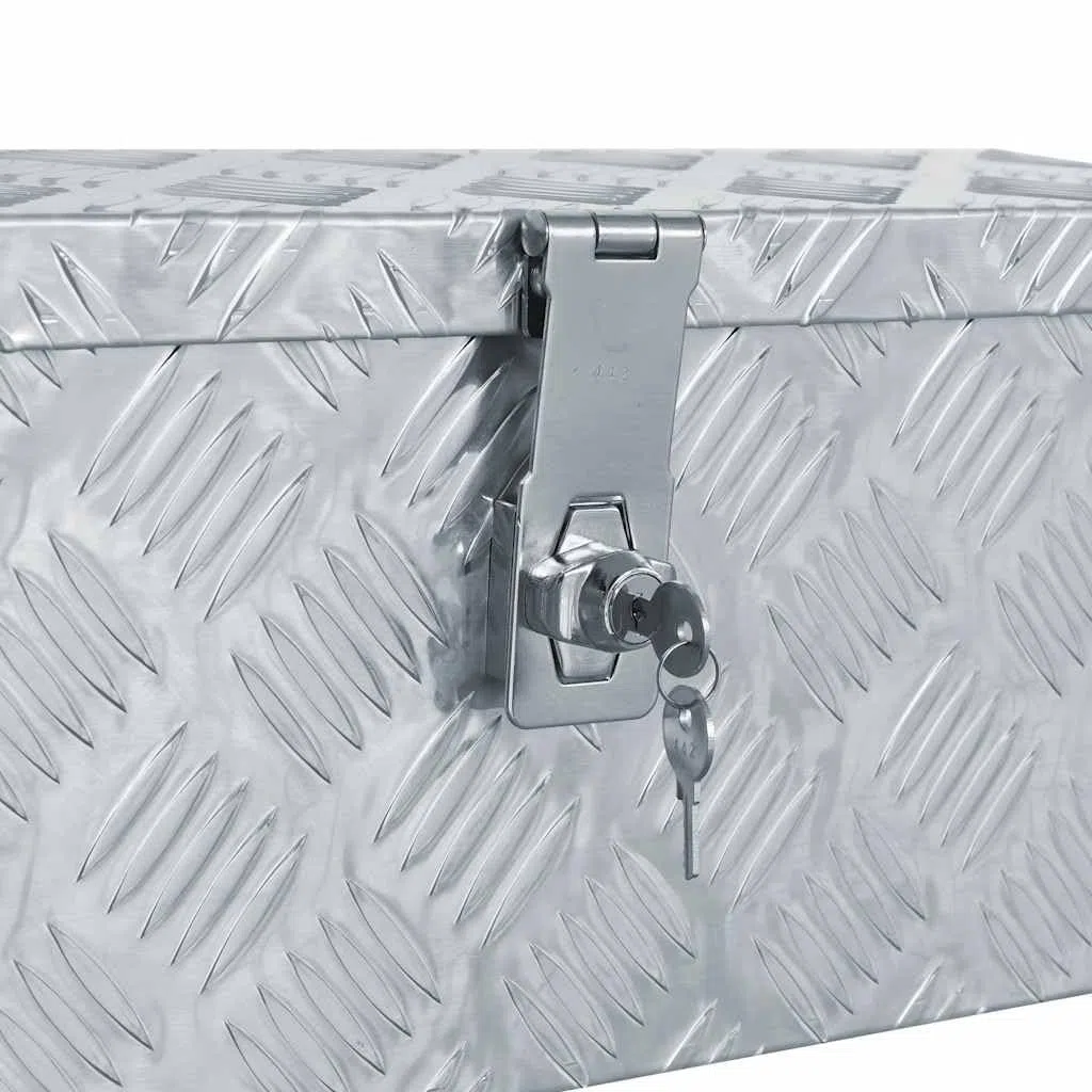 Genérico Caja de Aluminio 48,5x14x20 cm Plateada,Bricolaje,Accesorios de Bricolaje,Organización y Almacenamiento de Herramientas,Cajas de herramientas-142935