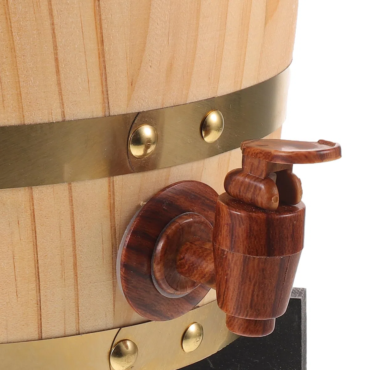 Barril de Whisky - Dispensador de Licor de Madera de Roble de 5 litros con Grifo - Barril de Jugo Vertical para Uso en restaurantes o en el hogar.