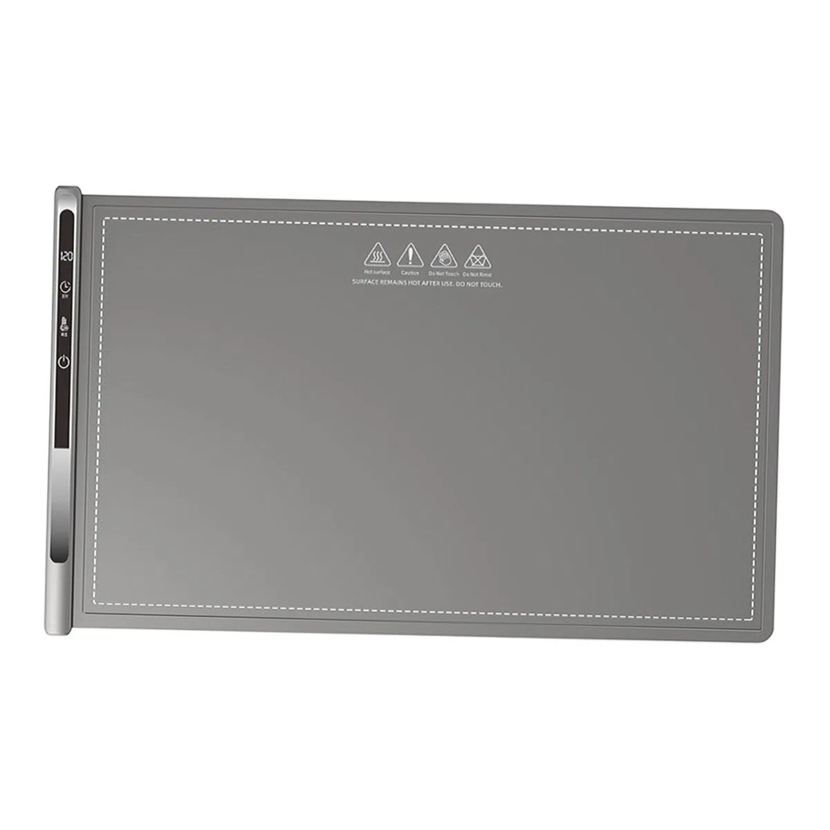 Manta Térmica para Alimentos, Manta Calefactora, Otoño, Temporizador de 8 Horas, Portátil, 300 W, Fiesta, Uso Diario, Reuniones, Placa Calefactora, Gris, Individual