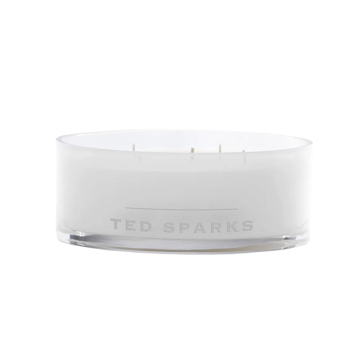 Ted Sparks Balthazar Fresh Linen - Vela aromática blanca de cera de soja, duración de combustión: 50 horas, TED-BZ-CW02