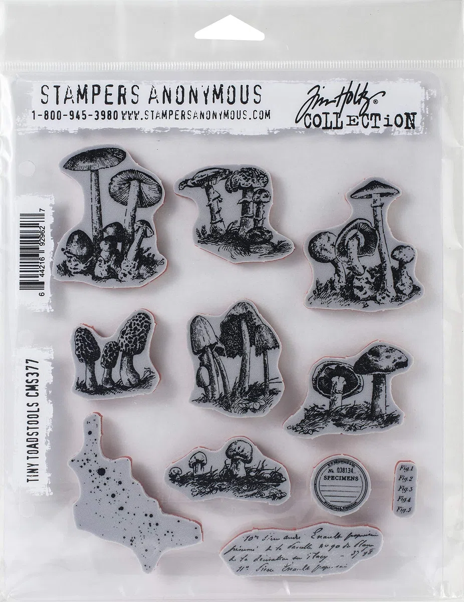 Tim Holtz - Stampers Anon Cling RBBR - Juego de sellos pequeños, talla única