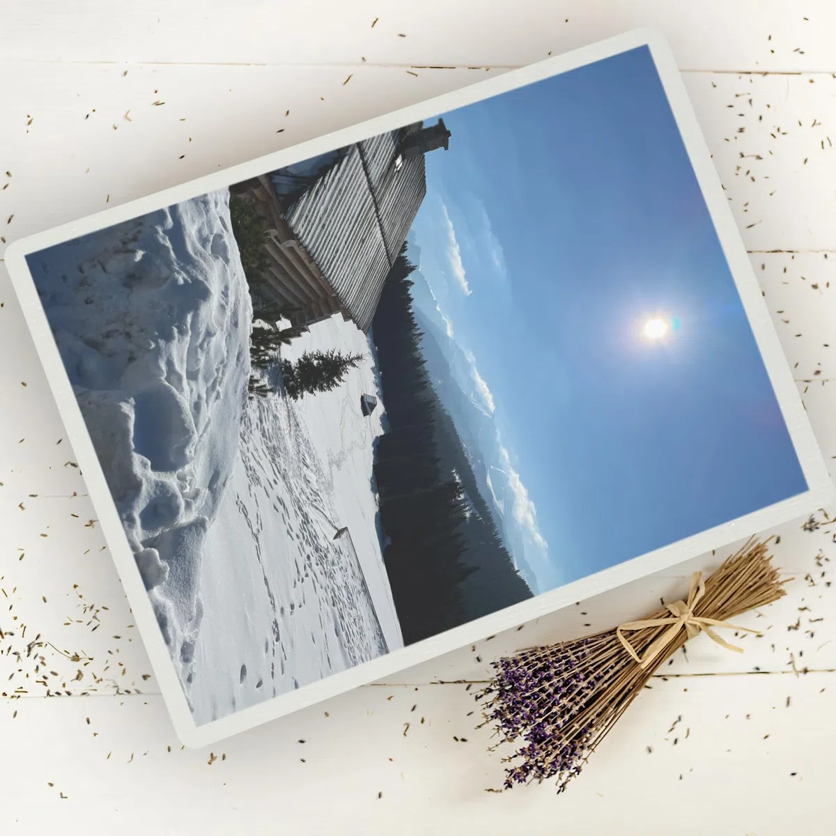 Creative Deco Blanca Caja con tu Foto Personalizado - Idea de Regalo Personalizada | Cajas Madera de Recuerdos Personalizadas | Para Mujeres, Hombres y Parejas | Personalizados para Cumpleaños Fiestas