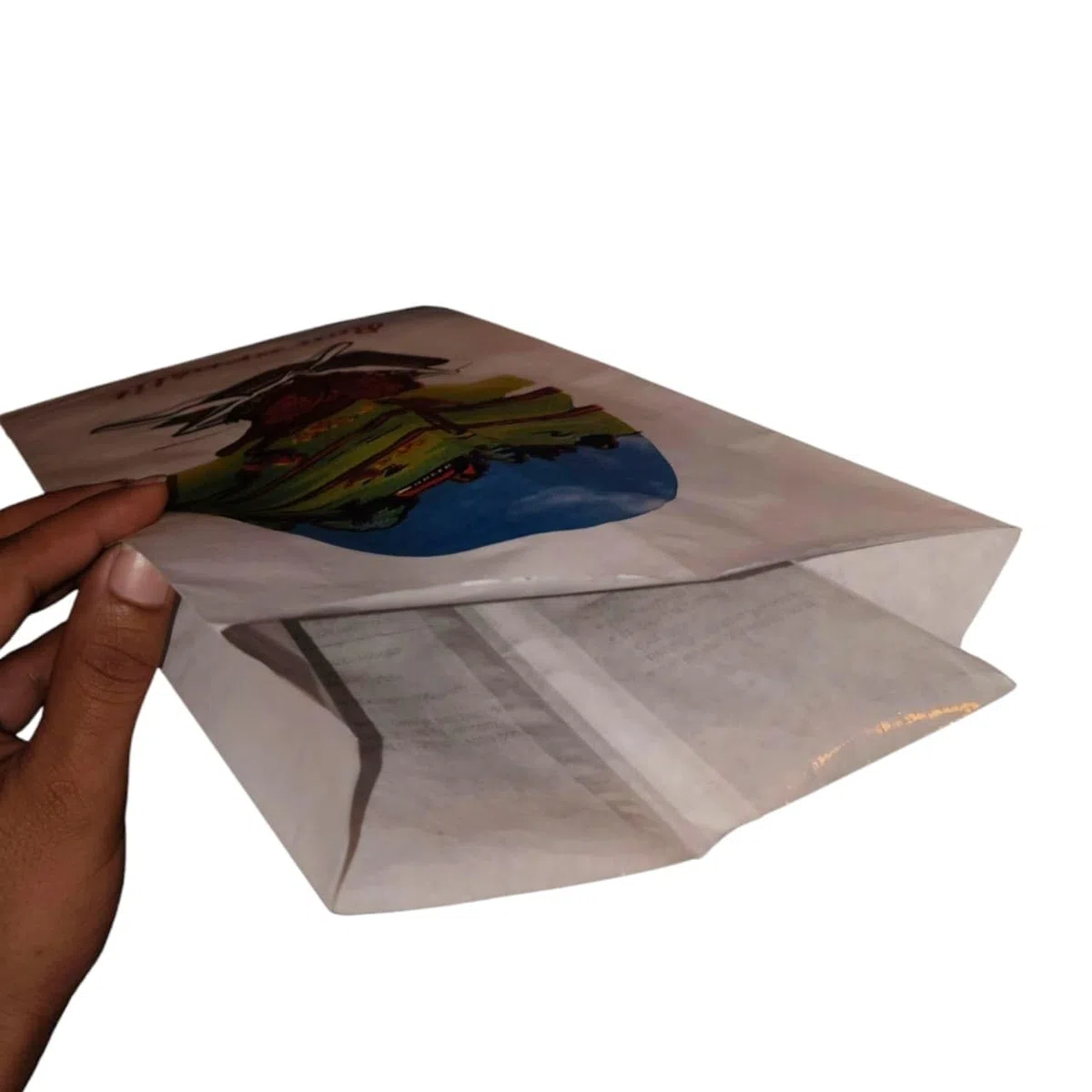 Vertdurée – Lote de 500 bolsas de pollo grasas, resistentes de papel blanco, 18+7,5 × 32 cm, uso profesional, asador, catering y venta para llevar