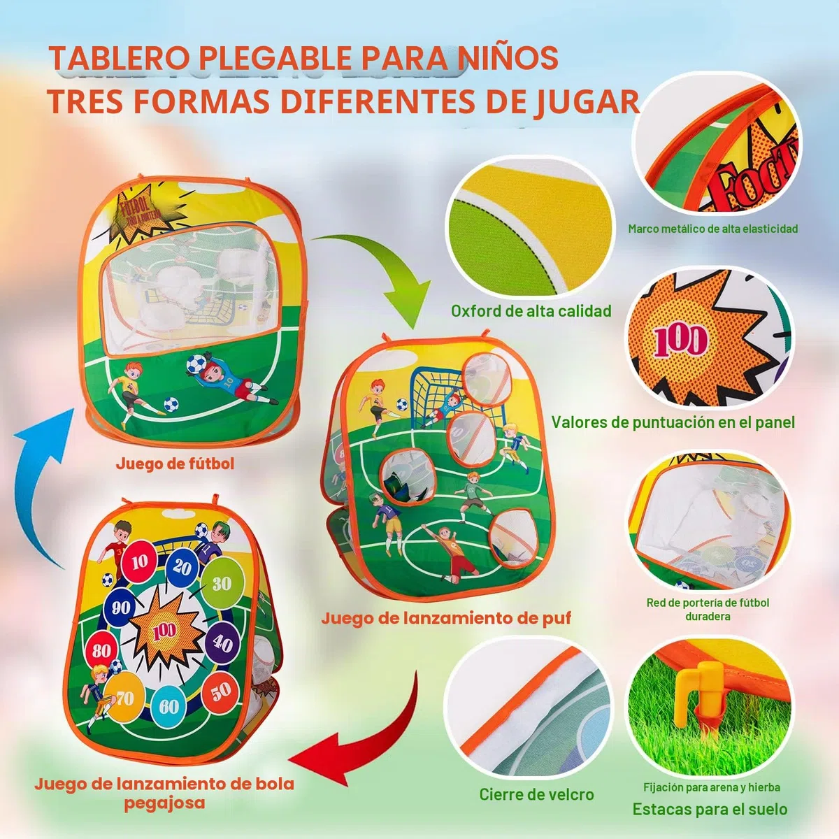Sundaymot - Juego de Lanzamiento de puf, Juego de Lanzamiento para niños, 3 en 1 Juguetes de Dardos para niños, Lanzamiento de Bolsa de Arena, Juegos de Carnaval, Juegos de Fiesta Interiores y