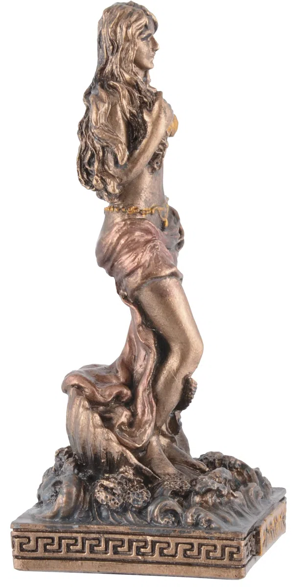 Figura en miniatura diosa griega Afrodita pintada con color bronce por Veronese
