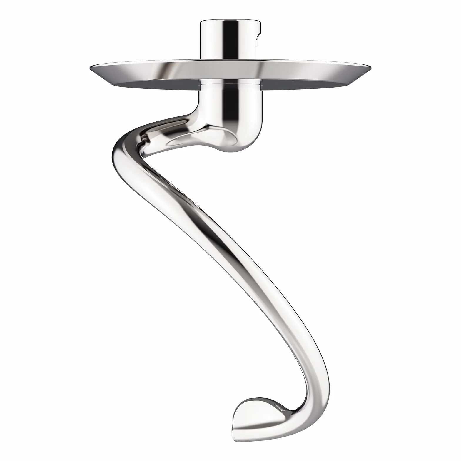 COFUN Gancho amasador de acero inoxidable para Kitchenaid, Batidor con cabezal basculante 4,5-5 pintas para gancho amasador para Kitchenaid, Apto para lavavajillas