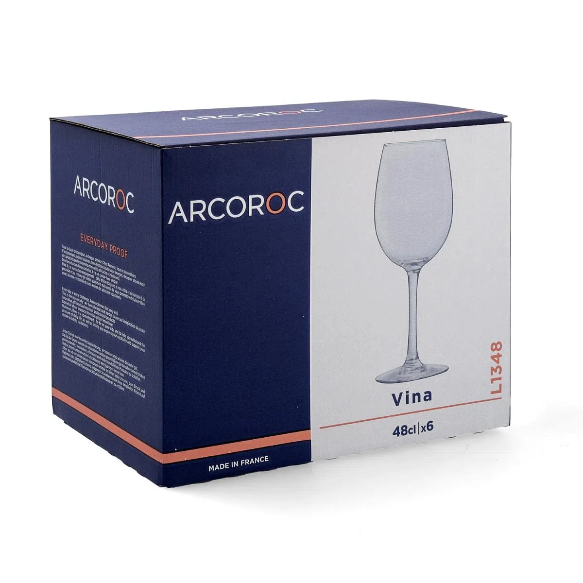 Luminarc Vina Set 6 Copas de Vino, 48 cl, 8 x 8 x 22 cm, 6 Unidades
