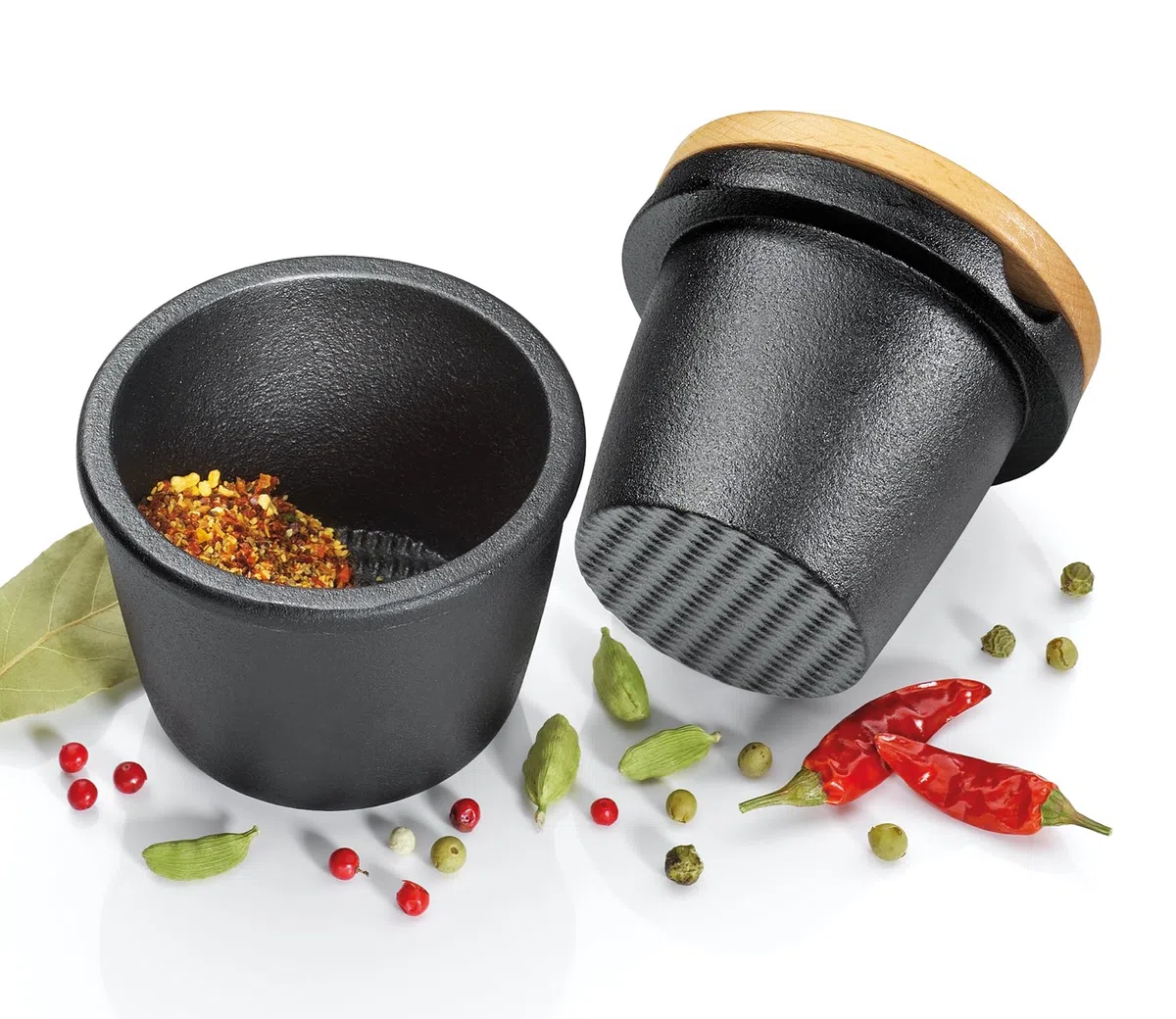 Zassenhaus 0000076080 rallador de especias, hierro fundido, negro, 8 x 8 x 15 cm