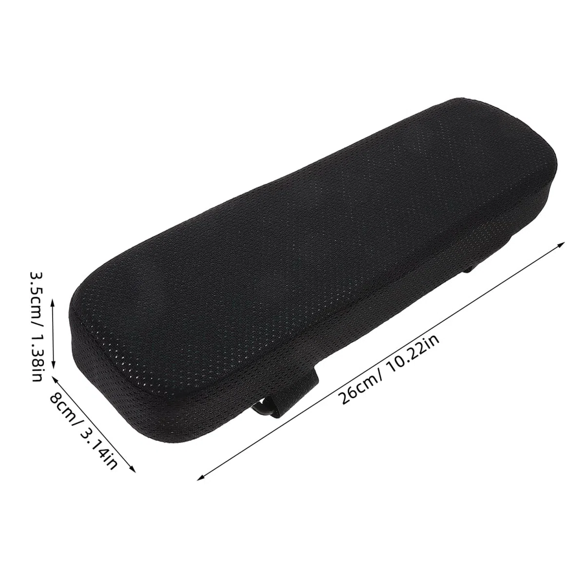 Lurrose Almohadilla Ergonomica Para Reposabrazos De Silla Oficina Y Gaming Cojín Viscoelástico Con Gel Refrescante Reemplazo Universal Para Apoyabrazos De Escritorio 10.23X3.14X1.37In