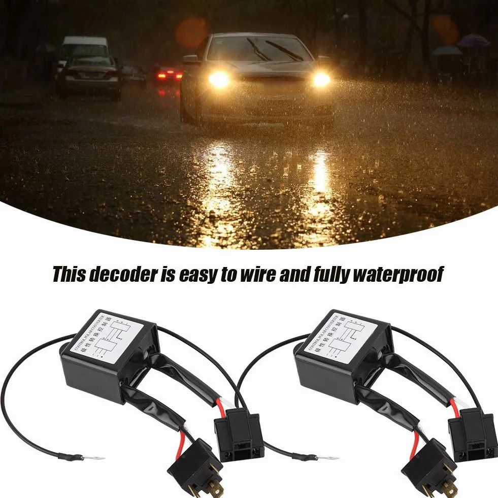Tyenaza Convertidor De Polaridad H4, 2 Uds. Convertidor Negativo De Aleación LED, Adaptador De Arnés De Interruptor Negativo, Polaridad Invertida