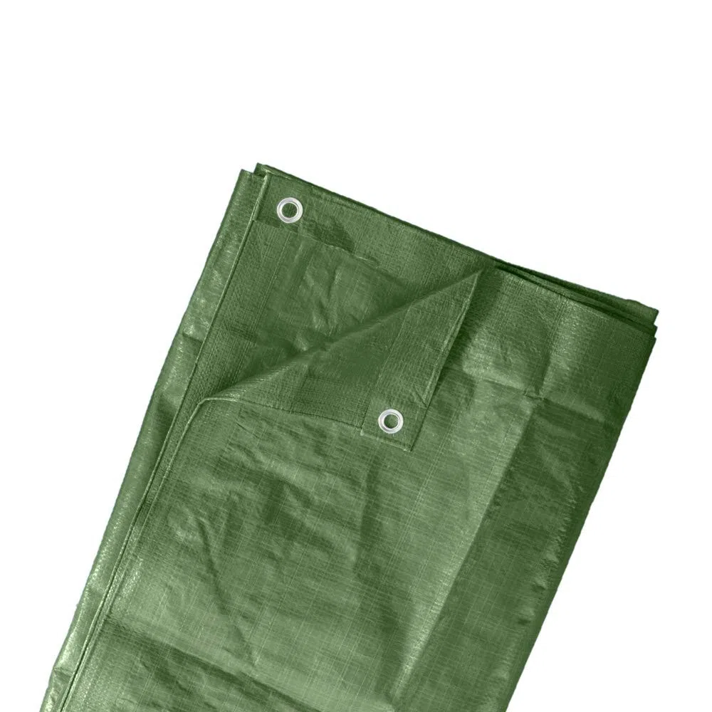 jarolift Lona Cobertora de Protección Polietileno 90 g/m² Impermeable Resistente al Moho y al Desgarro, 2 x 3 m, Verde