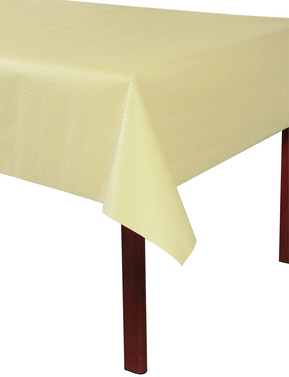 Ref 800624I - 16 x Mantel desechable en Papel gofrado - Gofrado único, estético y Profundo - Rollo 6 M de Largo y 1,20 M de Ancho - Color Marfil