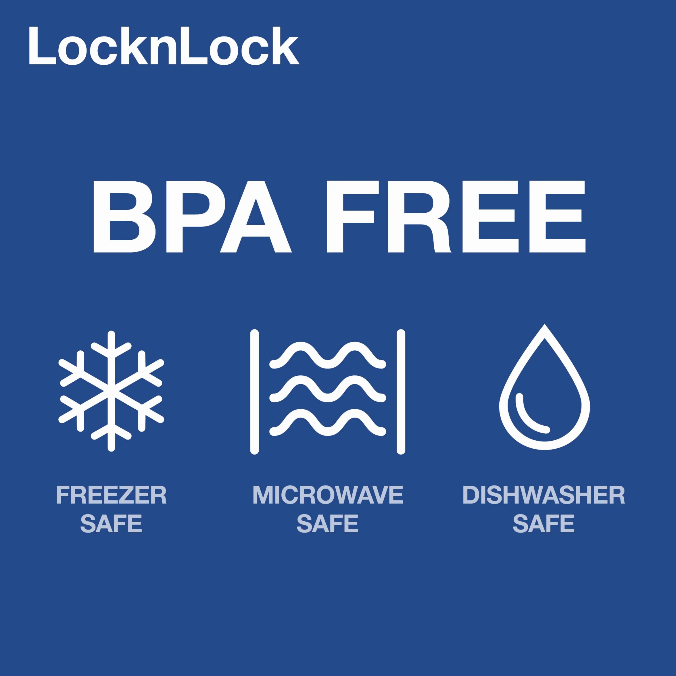 LocknLock Easy Essentials - Juego de contenedores y cubos de almacenamiento de alimentos, sin BPA, apto para lavavajillas, 4 piezas, transparente