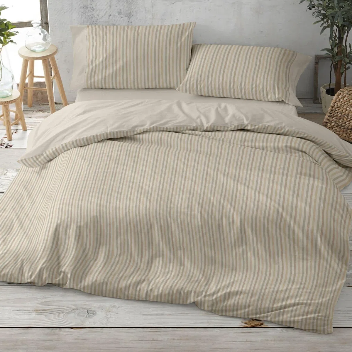 Burrito Blanco | Fundas nórdicas algodón | Cama de 90cm. (+Medidas Disponibles) | Diseño 628 | Color Camel (90x190/200cm.)