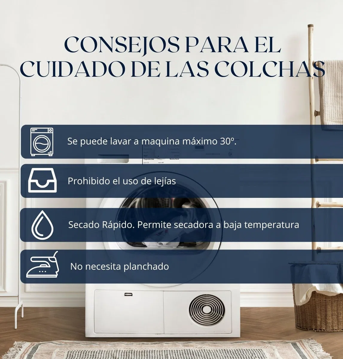 BOHEME | Colcha Reversible de Microfibra Blanca para Cama de 150 | + 2 Fundas de Cojín | 250x270 cm | Ligera y Transpirable | Ideal para Entretiempo
