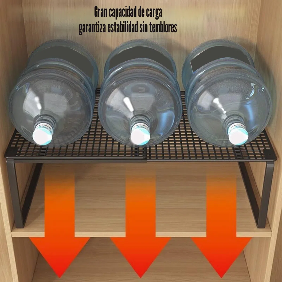 Organizador de armario extensible y apilable, separadores de metal, estantes extraíbles para zapatero, cocina y baño, estantería que ahorra espacio para el hogar, estudiantes, oficina y familias