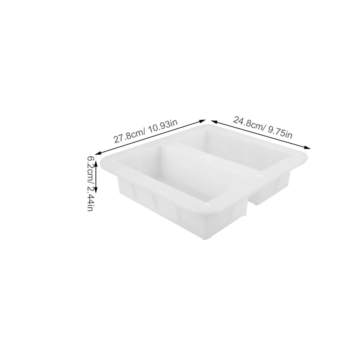 HEMOTON Molde para Adoquines de Ladrillo Holandés Rectangular 20x10x6,2 Cm Molde de Plástico Resistente para Pavimentos de Hormigón Exterior para Patios y Caminos de Jardín